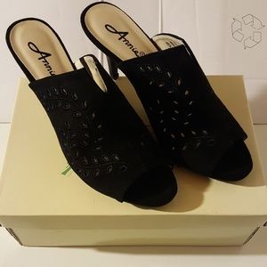 Annie's Faux Suede open toed sandals